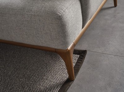 Casa Padrino Luxus Ecksofa mit verstellbaren Rückenlehnen Grau / Braun 325 x 295 x H. 97 cm - Wohnzimmer Sofa mit Schlaffunktion - Wohnzimmer Möbel - Luxus Möbel - Luxus Einrichtung