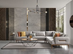 Casa Padrino luxury corner sofa with adjustable backrests gray / brown 325 x 295 x H. 97 cm - Living room sofa with sleeping function - Living room furniture - Luxury furniture