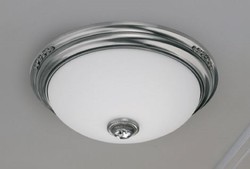 Casa Padrino lámpara de techo de cristal barroco de lujo plata / blanco Ø 60 x A. 20 cm - Lámpara de techo redonda de salón de estilo barroco - Luces barrocos - Muebles barrocos