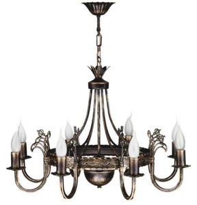Casa Padrino araña de luces barroco bronce antiguo Ø 67 x A. 68 cm - Magnífica lámpara de araña de salón de metal de estilo barroco - Noble y magnífica Casa Padrino araña de luces barroco bronce antiguo Ø 67 x A. 68 cm - Magnífica lámpara de araña de salón de metal de estilo barroco - Noble y magnífica