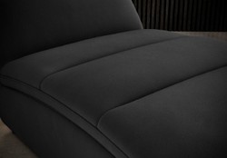 Casa Padrino luxury chaise longue with head cushion black 85 x 170 x H. 92 cm  - Living room recliner - recamier - Living room furniture - Luxury furniture