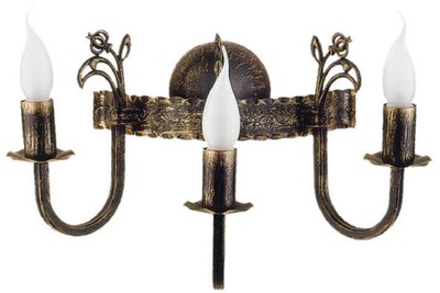 Casa Padrino baroque wall lamp antique bronze 42 x 24 x H. 25 cm - Baroque style metal wall lamp - Baroque lights - Noble & magnificent