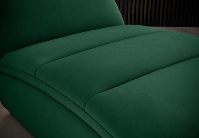 Casa Padrino Luxus Chaiselongue mit Kopfkissen Grün 85 x 170 x H. 92 cm - Wohnzimmer Liegesessel - Relexliege - Recamiere - Wohnzimmer Möbel - Luxus Möbel