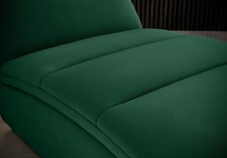 Casa Padrino chaise longue di lusso con cuscino poggiatesta verde 85 x 170 x A. 92 cm - Reclinabile per soggiorno - Recamier - Mobili per soggiorno - Mobili di lusso