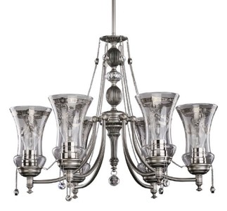 Casa Padrino luxury baroque crystal chandelier silver Ø 60 x H. 65 cm - Magnificent living room chandelier in baroque style - Noble & magnificent