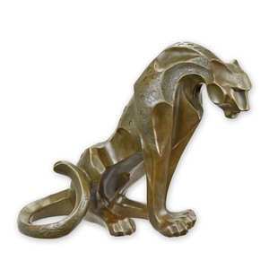 Casa Padrino escultura de bronce de lujo Jaguar modernismo 37 x 28,9 cm - Escultura moderna Art Déco Casa Padrino escultura de bronce de lujo Jaguar modernismo 37 x 28,9 cm - Escultura moderna Art Déco
