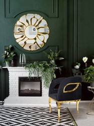 Casa Padrino luxury velvet armchair black / gold 78 x 55 x H. 59 cm - Living room armchair - Hotel armchair - Luxury living room furniture - Living room furnishings - Luxury furnishings