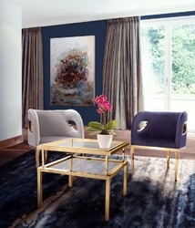 Casa Padrino luxury velvet armchair gray / gold 78 x 55 x H. 59 cm - Living room armchair - Hotel armchair - Luxury living room furniture - Living room furnishings - Luxury furnishings