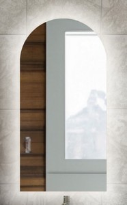Casa Padrino espejo de baño de lujo 60 x 3 x A. 120 cm - Espejo de pared con retroiluminación LED - Muebles de baño - Accesorios de baño - Muebles de lujo