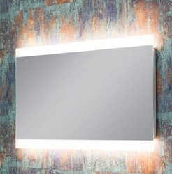 Casa Padrino espejo de baño de lujo 120 x 4 x A. 50 cm - Espejo de pared con retroiluminación LED - Muebles de baño - Accesorios de baño - Muebles de lujo