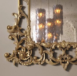 Prunkvoller Luxus Barock Wandspiegel Antik Gold