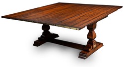 Casa Padrino table à manger de style vintage de luxe marron / laiton 180 x 85 x H. 78 cm - Table de salle à manger avec plateau rabattable - Meubles de salle à manger de style vintage de luxe