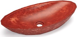 Casa Padrino lavabo de lujo rojo / blanco 60,9 x 29,7 x A. 11,9 cm - Lavabo de hormigón hecho a mano - Accesorios de baño de lujo Casa Padrino lavabo de lujo rojo / blanco 60,9 x 29,7 x A. 11,9 cm - Lavabo de hormigón hecho a mano - Accesorios de baño de lujo