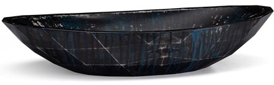 Casa Padrino lavabo de lujo negro / blanco / azul 60,9 x 29,7 x A. 11,9 cm - Lavabo de hormigón hecho a mano - Accesorios de baño de lujo Casa Padrino lavabo de lujo negro / blanco / azul 60,9 x 29,7 x A. 11,9 cm - Lavabo de hormigón hecho a mano - Accesorios de baño de lujo