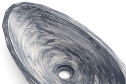 Casa Padrino lavabo de lujo gris / blanco 60,9 x 29,7 x A. 11,9 cm - Lavabo de hormigón hecho a mano - Accesorios de baño de lujo Casa Padrino lavabo de lujo gris / blanco 60,9 x 29,7 x A. 11,9 cm - Lavabo de hormigón hecho a mano - Accesorios de baño de lujo