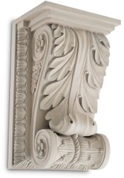Prunkvolle Luxus Barock Wandkonsole Sandfarben