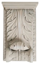 Prunkvolle Luxus Barock Wandkonsole Sandfarben