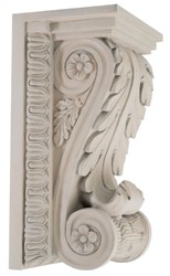 Prunkvolle Luxus Barock Wandkonsole Sandfarben