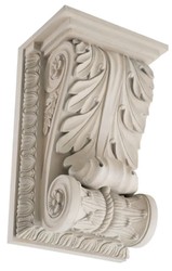Prunkvolle Luxus Barock Wandkonsole Sandfarben