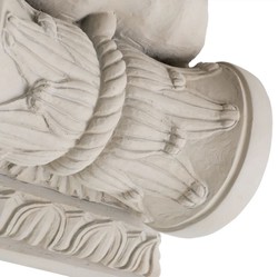 Prunkvolle Luxus Barock Wandkonsole Sandfarben