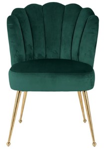 Casa Padrino chaise de salle à manger de luxe en velours vert / or 66 x 64 x H. 86 cm - Chaise de cuisine avec tissu velours - Meubles de salle à manger - Meubles de cuisine - Meubles de luxe