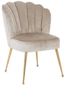 Casa Padrino Luxus Samt Esszimmer Stuhl Khaki / Gold 66 x 64 x H. 86 cm - Küchenstuhl mit Samtsoff - Esszimmer Möbel - Küchen Möbel - Luxus Möbel