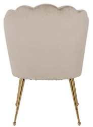 Casa Padrino sedia da pranzo di lusso in velluto kaki / oro 66 x 64 x A. 86 cm - Sedia da cucina con tessuto in velluto - Mobili per sala da pranzo - Mobili da cucina - Mobili di lusso
