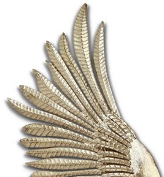 Casa Padrino ali d'angelo decorative murale di lusso oro 41,3 x 5,7 x A. 102,9 cm - Ali decorative in metallo - Accessori decorativi