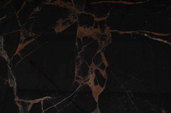 Casa Padrino mesa de comedor de lujo con tablero de cerámica de vidrio templado negro-marrón / negro mate 180 x 95 x A. 76 cm - Mesa de cocina de lujo - Muebles de comedor - Muebles de lujo