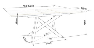 Casa Padrino Luxus Esstisch Naturfarben / Matt Schwarz 160-200 x 90 x H. 76 cm - Ausziehbarer Küchentisch - Esszimmer Möbel - Küchen Möbel - Luxus Möbel