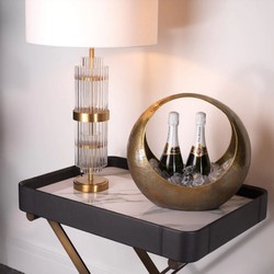 Casa Padrino refroidisseur de vin de luxe laiton vintage 40,5 x 17 x H. 38 cm - Refroidisseur de champagne - Accessoires gastronomie - Accessoires restaurant - Accessoires d'hôtel