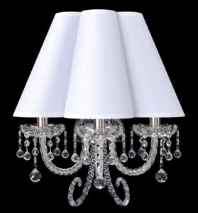 Casa Padrino luxury baroque crystal wall lamp silver / white 42 x 23 x H. 47 cm - Magnificent wall lamp with Bohemian crystal glass - Luxury wall lamps in baroque style - Noble & Magnificent