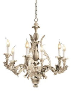 Casa Padrino lampadario barocco di lusso grigio antico Ø 74 x A. 69 cm - Magnifico lampadario da salotto in stile barocco - Qualità di lusso - Fatto in Italia