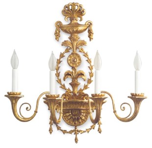 Casa Padrino luxury baroque wall lamp antique gold 61 x 24 x H. 62 cm - Magnificent wall light in baroque style - Baroque lights - Luxury Quality - Made in Italy