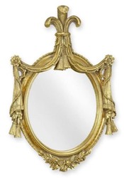 Casa Padrino baroque mirror gold 29.2 x H. 43.4 cm - Magnificent baroque style resin wall mirror - Baroque furniture - Noble & magnificent