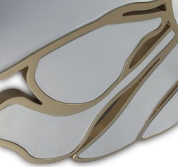 Casa Padrino specchio di lusso oro Ø 92 cm - Specchio da parete rotondo per soggiorno - Specchio per guardaroba - Specchio per camera da letto - Collezione di lusso