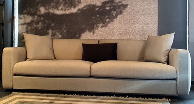 Casa Padrino canapé de luxe gris 240 x 85 x H. 82 cm - Canapé de salon - Canapé d’hôtel - Meubles de salon - Meubles d’hôtel - Meubles de luxe