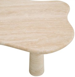 Luxus Travertin Naturstein Couchtisch Wohnzimmertisch Beige