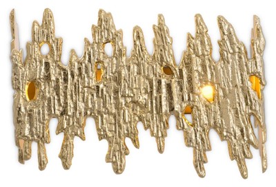 Casa Padrino applique murale design de luxe or 41,5 x 10,5 x H. 27 cm - Applique murale de salon - Applique murale hôtel - Applique murale restaurant - Luminaires de luxe - Intérieur de luxe