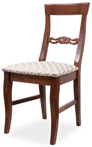 Biedermeier Massivholz Esszimmer Stuhl Bronze Weiß Dunkelbraun