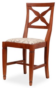 Biedermeier Massivholz Esszimmer Stuhl Grau Braun