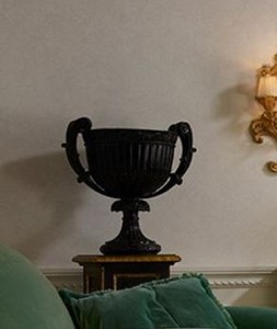 Casa Padrino Luxury Baroque Decorative Vase Black - Magnificent Baroque Style Solid Wood Vase - Baroque Decorative Accessories - Luxury Quality - Made in Italy