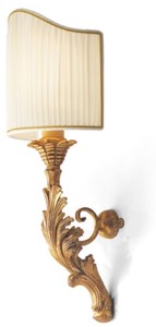 Casa Padrino applique murale baroque de luxe or antique / crème / or 11 x 20 x H. 42 cm - Magnifique applique de style baroque - Luminaires baroques - Qualité de luxe - Fabriquée en Italie