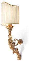 Casa Padrino lampada da parete barocco di lusso oro antico / crema / oro 11 x 20 x A. 42 cm - Magnifica lampada da parete stile barocco - Luci barocche - Qualità di lusso - Fatto in Italia