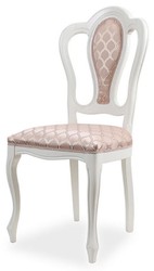 Casa Padrino ensemble de 6 chaises de salle à manger baroque de luxe avec motif rose / blanc – Magnifiques chaises de cuisine style baroque - Meuble de salle à manger de luxe de style baroque
