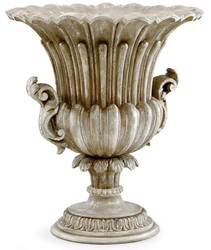 Casa Padrino Luxury Baroque Decorative Vase Antique Gray - Magnificent Baroque Style Solid Wood Vase - Baroque Decorative Accessories - Luxury Quality - Made in Italy