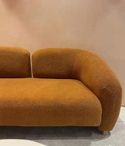 Casa Padrino Luxus Sofa Braun / Naturfarben 260 x 100 x H. 100 cm - Wohnzimmer Sofa - Hotel Sofa - Wohnzimmer Möbel - Hotel Möbel - Luxus Möbel - Luxus Einrichtung