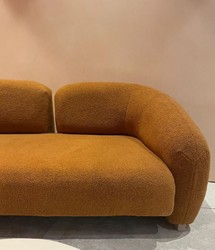 Luxus Wohnzimmer Hotel Sofa Braun Naturfarben
