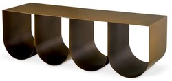 Casa Padrino luxury coffee table brass 120 x 40 x H. 38 cm - Rectangular metal living room table - Living room furniture - Hotel furniture - Luxury metal furniture