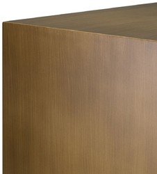 Casa Padrino luxury coffee table brass 120 x 40 x H. 38 cm - Rectangular metal living room table - Living room furniture - Hotel furniture - Luxury metal furniture